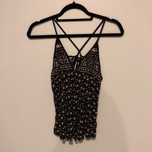Tribal Black and White Strappy Tank
